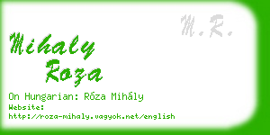 mihaly roza business card